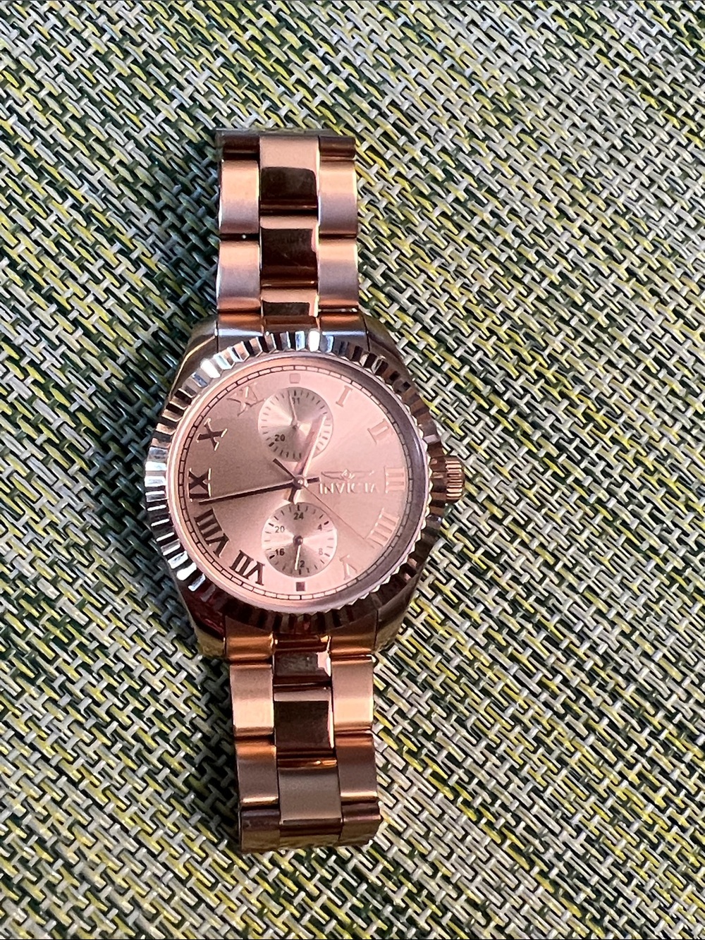 Invicta Rose Gold Tone Women's Bracelet Watch with Roman Dial